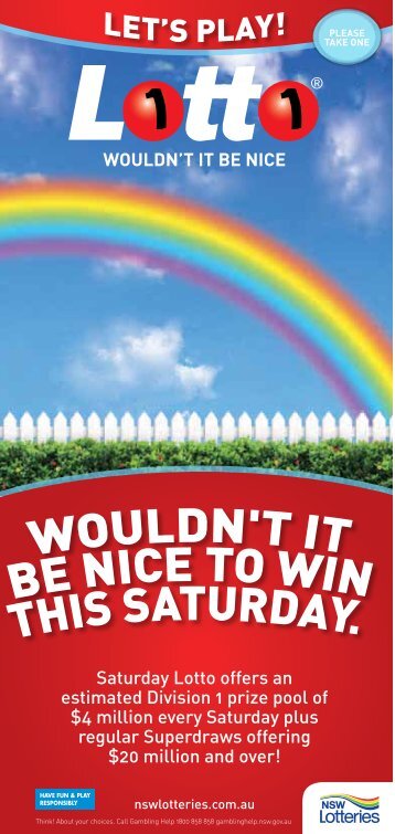 Play Saturday Lotto Play Saturday Lotto