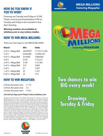 Mega Millions featuring Megaplier - Wisconsin Lottery