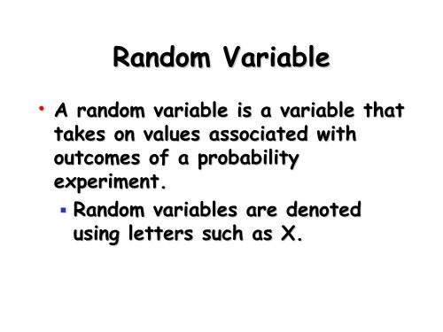 Random Variables and Discrete Probability Distributions