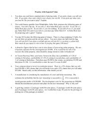 Mathematical Expected Value Worksheet Answers - Free Worksheet