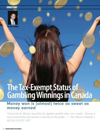 The Tax-Exempt Status Of Gambling Winnings In - Gaming Counsel ...