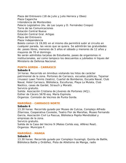 Día del Patrimonio, octubre 2012 El lenguaje de los uruguayos ...