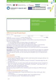 MRSA-Sanierungsschema/ Übergabebogen MRSA-Sanierungs ...