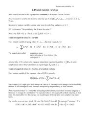 Discreet random variables