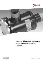 Danfoss Eliminator ® filter drier with replaceable solid ... - Winnovation