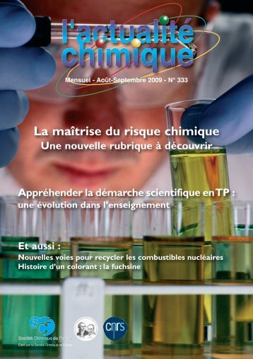 Maîtrise du risque chimique - CNRS