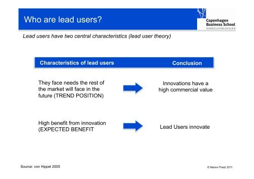 Lead User Innovation