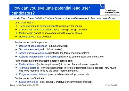 Lead User Innovation