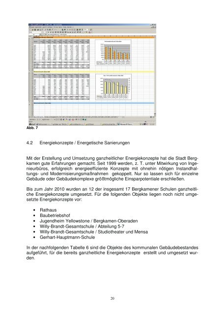 Energiebericht 2011 - Bergkamen