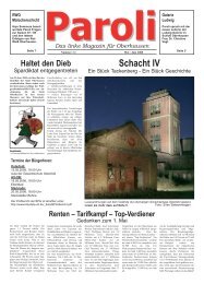 Schacht IV - Paroli - Verein für politische Kultur eV