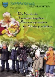 Gemeindezeitung Frühjahr 2009 - Semmering