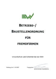 Brandschutzordnung - EWV Energie