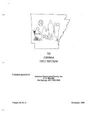 THE M2KAN&A& fAMILY ffi&TORIAN - Arkansas Genealogical Society