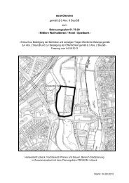 Bebauungsplan 01.76.00 - Stadtentwicklung - Hansestadt LÜBECK