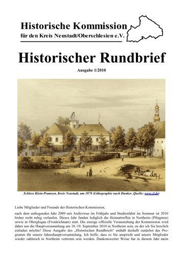 Rundbrief2010 - Historische Kommission für den Kreis Neustadt ...