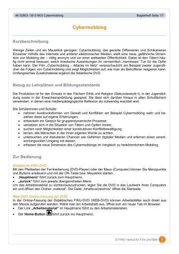 Cybermobbing - Evangelische Medienzentrale Bayern