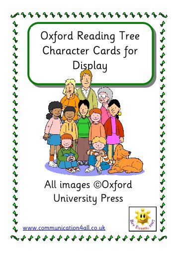 Oxford Reading Tree Character Cards for Display