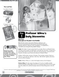 Professor Wilma's Daily Discoveries - Power Lab Catholic VBS