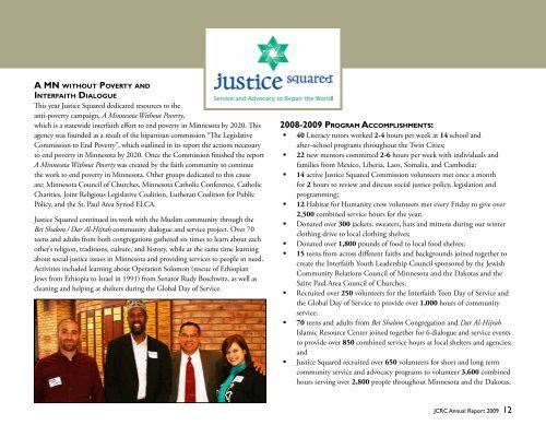 2009 AnnuAl RepoRt - Jewish Community Relations Council ...