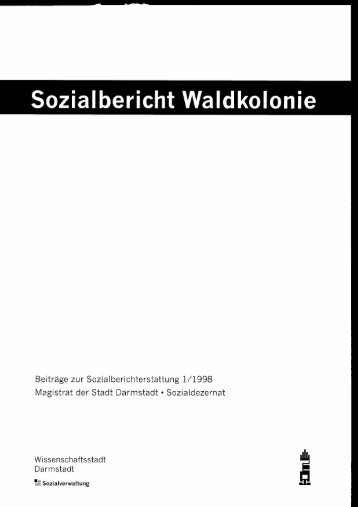Beiträge zur Sozial berichterstattung 1/1998 ... - Portal-Darmstadt