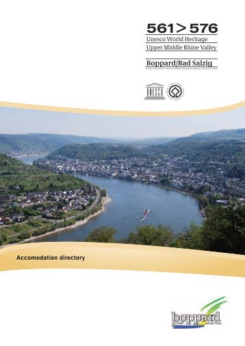 List of accomodation - Tourist Information Boppard