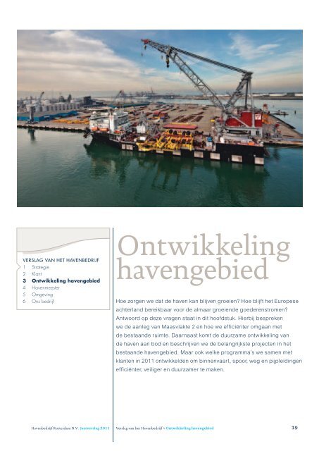 Jaarverslag 2011 - Port of Rotterdam