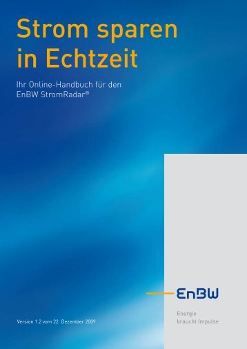 Strom sparen in Echtzeit - EnBW