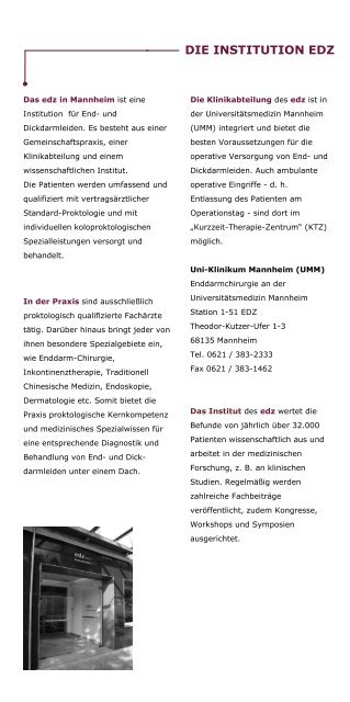 Das EDZ (PDF) - Chirurgie-Suche