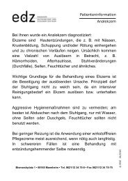 Ekzem (PDF) - Enddarm-Zentrum Mannheim