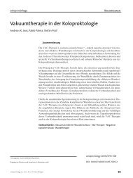 Vakuumtherapie in der Koloproktologie - SpringerLink