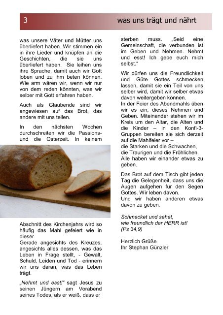 Gemeindebrief Nr.164 März 2012 - Evangelische Kirche Bad Saulgau