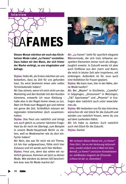 LAfameS - Stylex Magazin