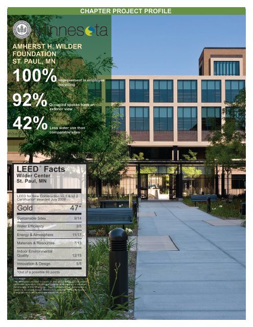 Download the LEED fact sheet (pdf) - Amherst H. Wilder Foundation