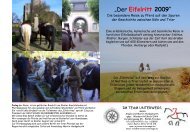 Der Eifelritt 2009 - IM TEAM UNTERWEGS