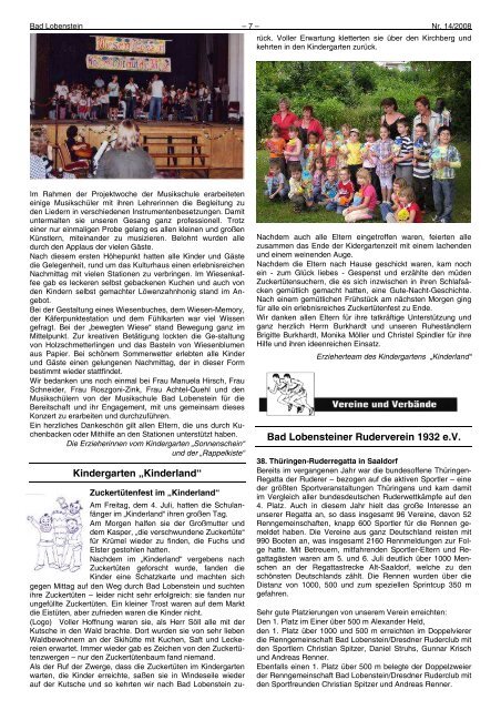 Amtsblatt 14 / 2008 - Bad Lobenstein