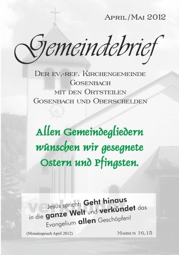 verkündet - Evangelische Kirchengemeinde Gosenbach