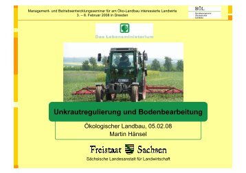 Unkrautregulierung und Bodenbearbeitung (pdf ... - Oekolandbau.de