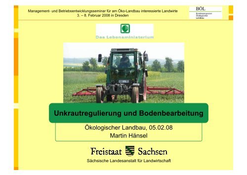 Unkrautregulierung und Bodenbearbeitung (pdf ... - Oekolandbau.de