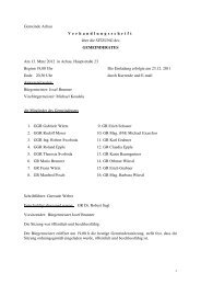 Sitzung vom 13. 03. 2012 (88 KB) - .PDF - Gemeinde Achau