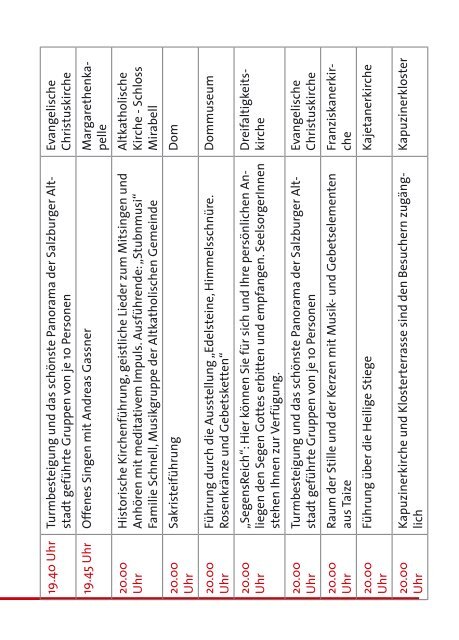 Programm - Altstadt Salzburg