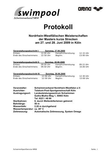 Protokoll - Machers Masters Website