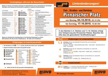 Bau-Info Pirnaischer Platz - DVB