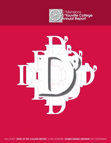 D'Mensions D'Youville College Annual Report