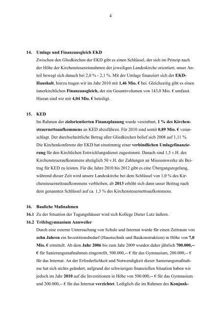 Haushaltsrede von Oberkirchenrätin Karin Kessel - Evangelische ...