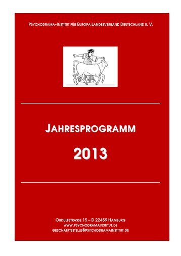 PIfE Landesverband Deutschland - Gesamtprogramm 2013
