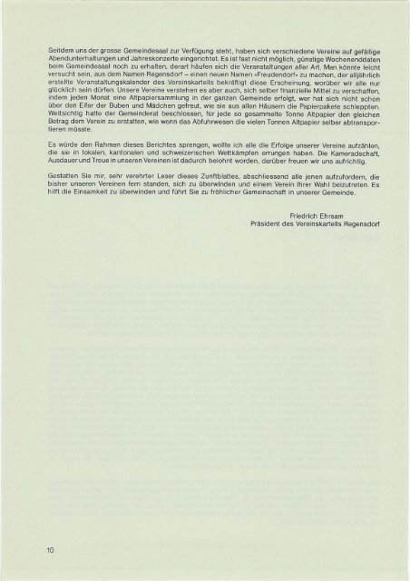 1980 Herausgegeben von der Landzunft Regan Regensdorf