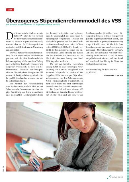 Ausgabe 07/08 2010 • Présentation Wil • Alles zum ... - Schw. StV