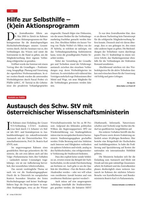 Ausgabe 07/08 2010 • Présentation Wil • Alles zum ... - Schw. StV