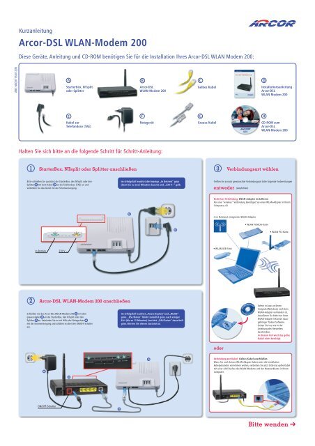 Arcor-Dsl Wlan-Modem 200