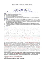 A 08 : Lecture Eight Private International Law - NADR